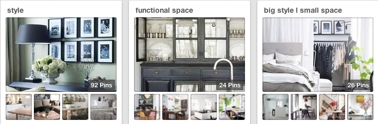 Pinterest - boards