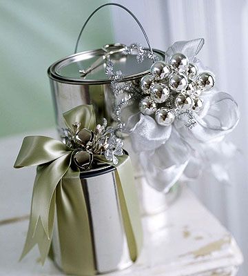 gift wrapping paint cans ideas how to christmas