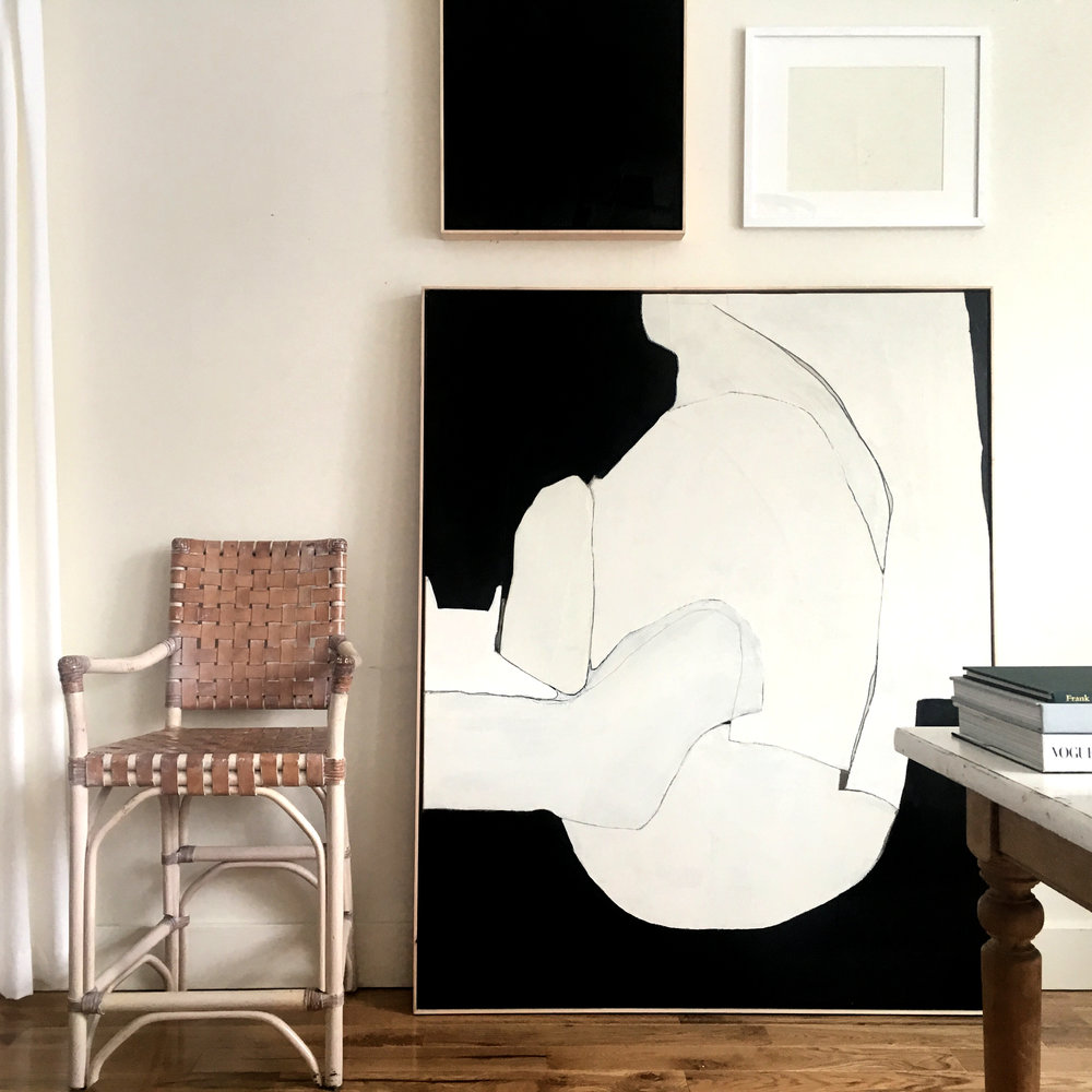 abstract-art oil-painting american-artist emerging-artist collage-asrtist neutral interior-decor interior-design art-for-sale canvas neutral white black michigan american vancouver canadian